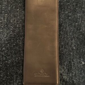 Brooks Brothers Leather Tie Travel Case